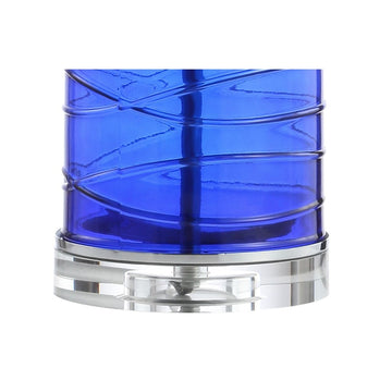 Cole 27.5" Modern Fused Glass Cylinder LED Table Lamp